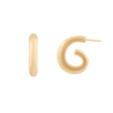 Athena Hoops - Gold Earrings Twenty Compass   