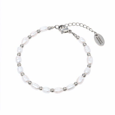 Lagoon Pearl Bracelet - Silver Bracelets Twenty Compass   