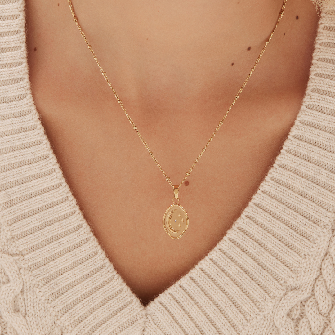 Céleste Necklace - Gold Necklaces Twenty Compass   
