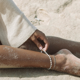 Lagoon Pearl Anklet - Silver Anklets Twenty Compass   