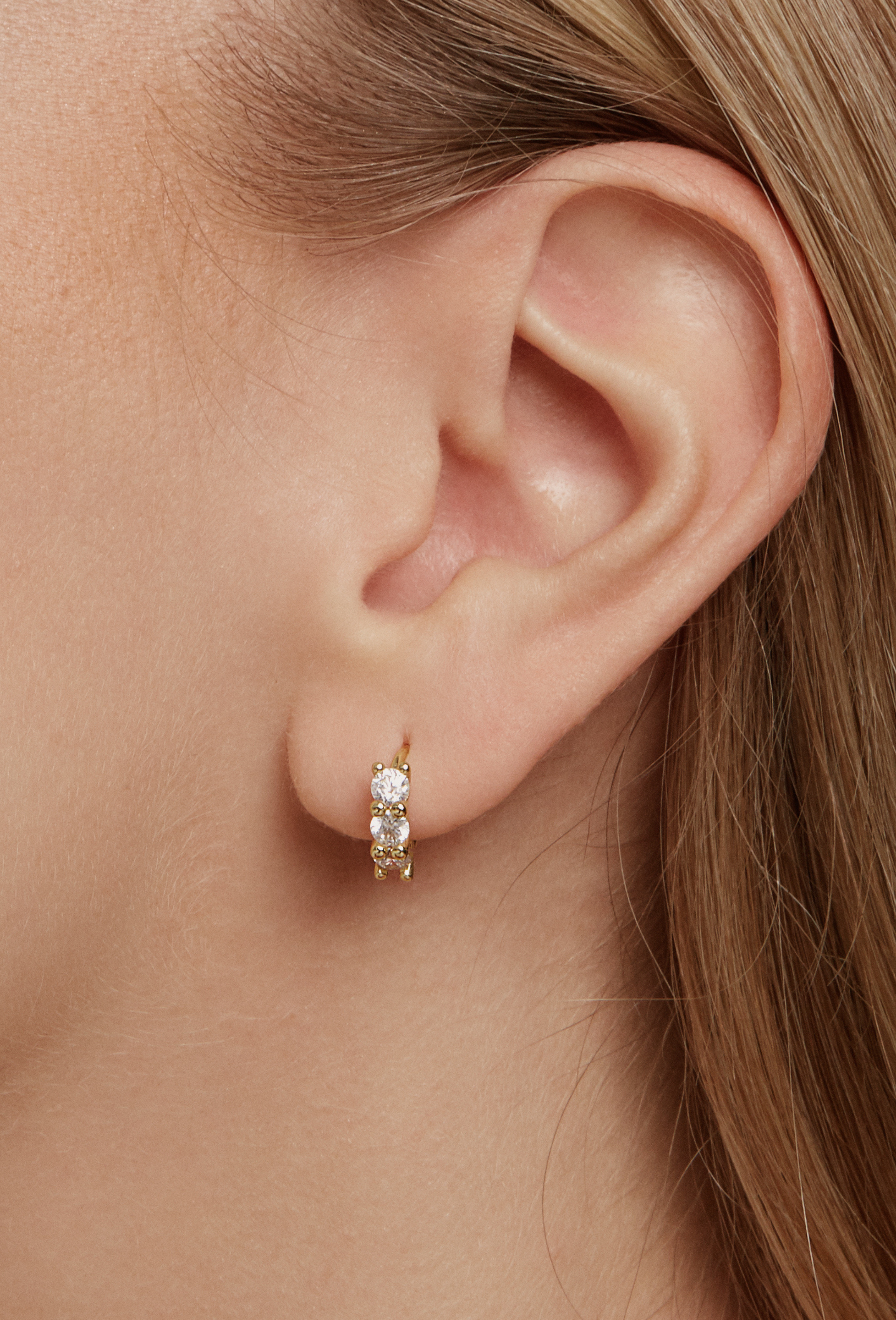 Éclat Hoops - Gold Vermeil Earrings Twenty Compass   