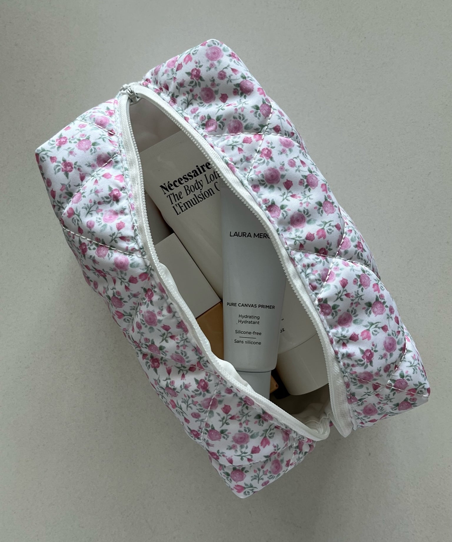 Pink Petals Travel Pouch Accessories Twenty Compass   