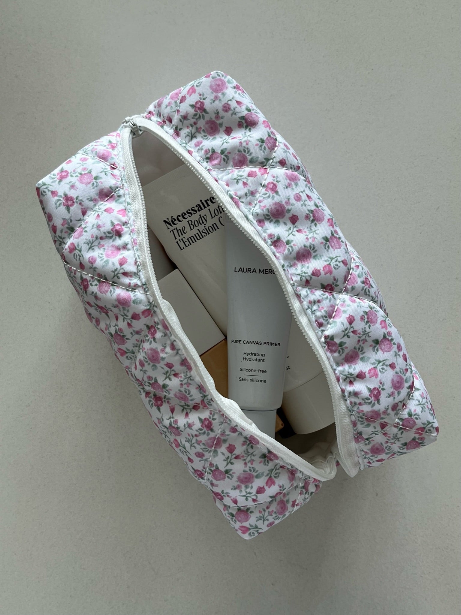 Pink Petals Travel Pouch Accessories Twenty Compass   