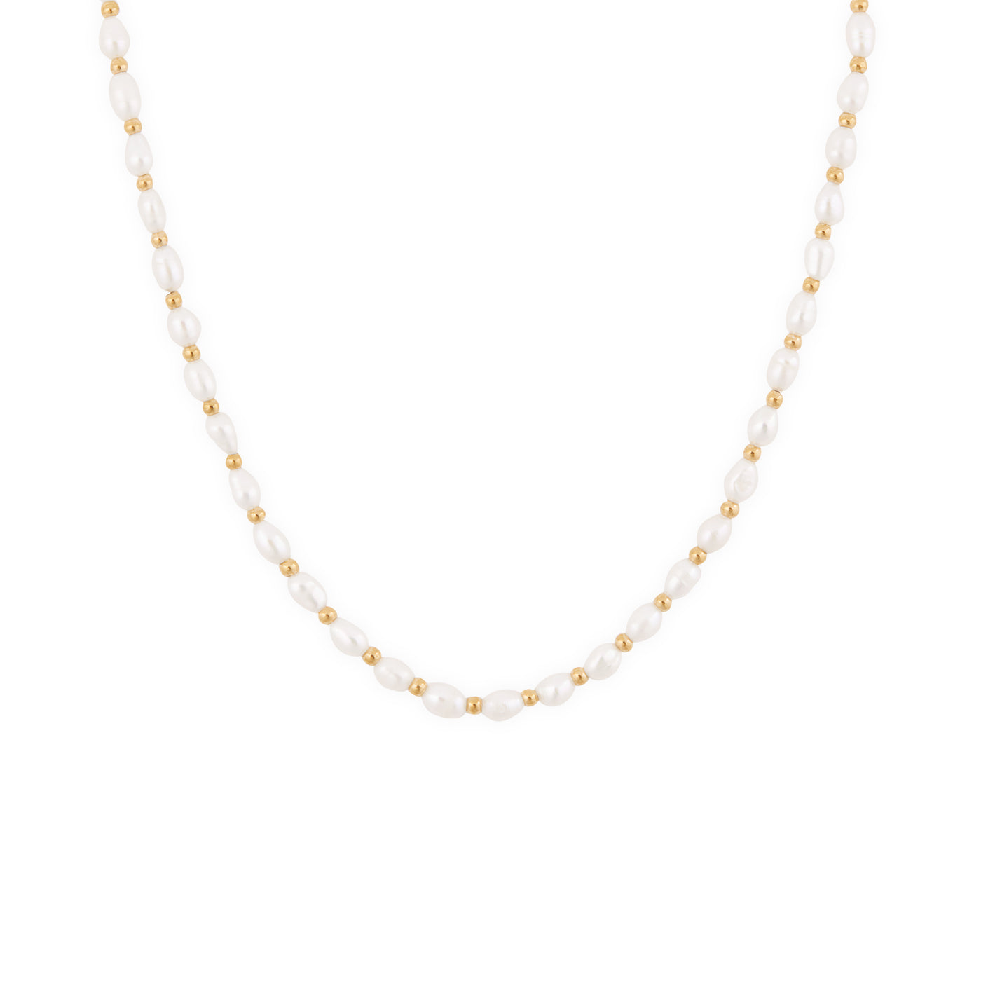 Lagoon Pearl Necklace - Gold