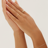 Chain Ring - 10 Karat Gold Rings Compass Luxe   