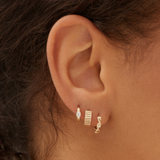 Sparkle Hoops - 14 Karat Gold Earrings Compass Luxe   