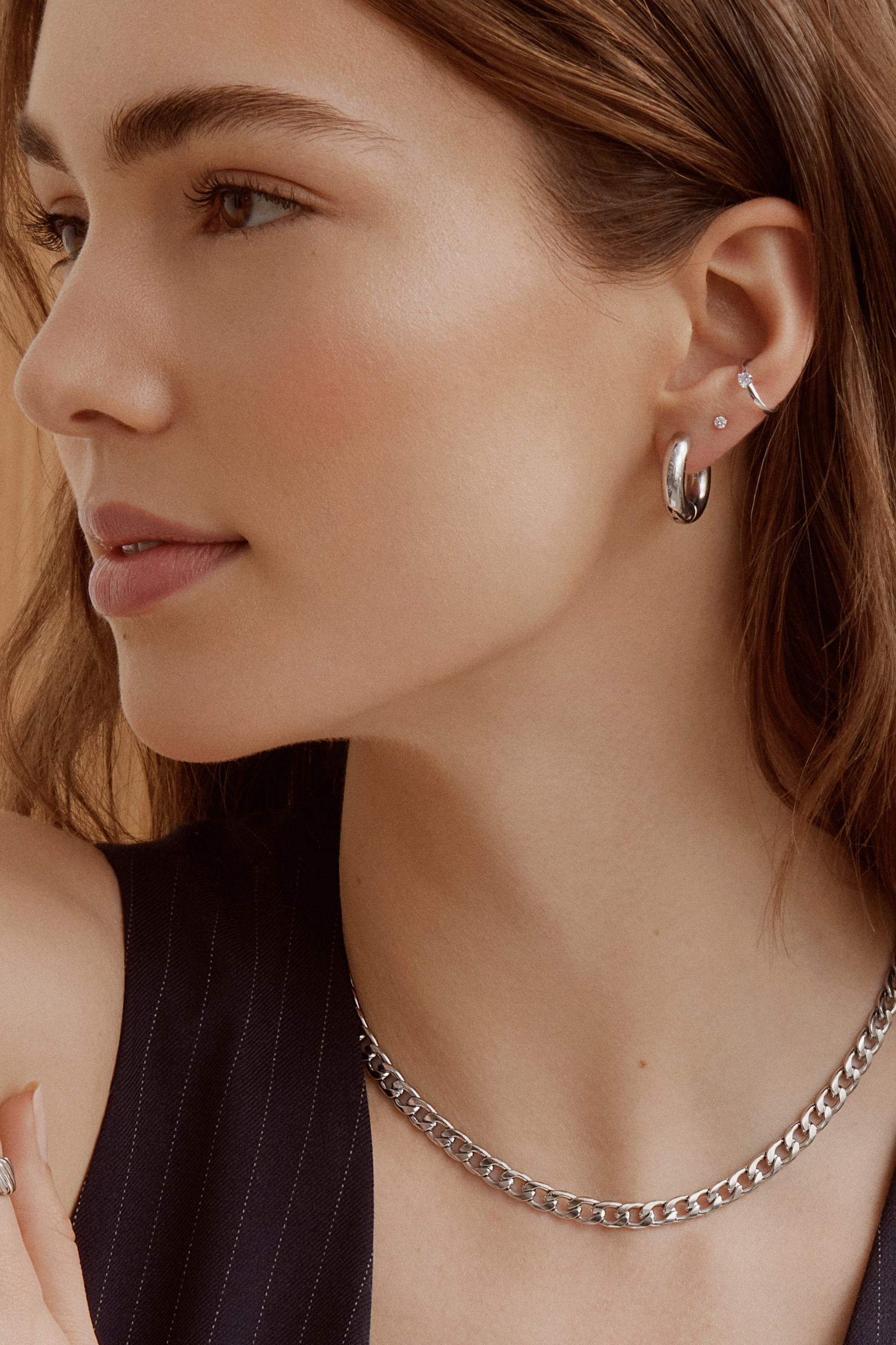 Sparkle Ear Cuff - Silver Earrings Twenty Compass   