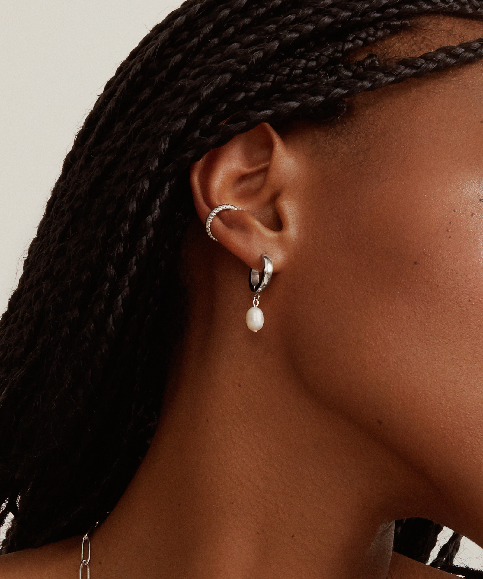 Vienna Ear Cuff - Silver Earrings Twenty Compass   