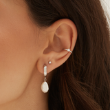 Grace Hoops - Silver Earrings Twenty Compass   