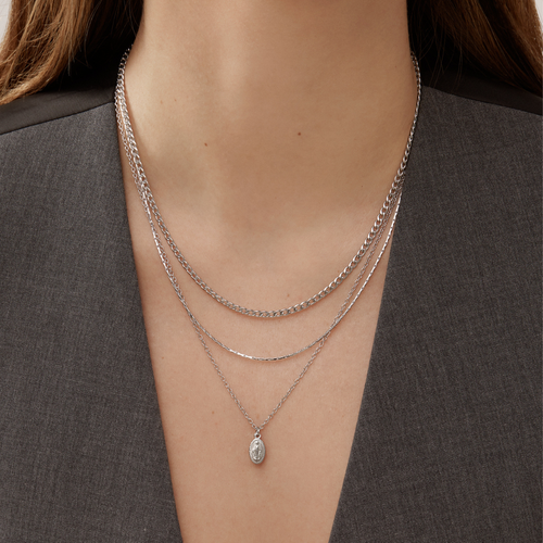 TWENTY COMPASS Collier Nova - Argent main image 1