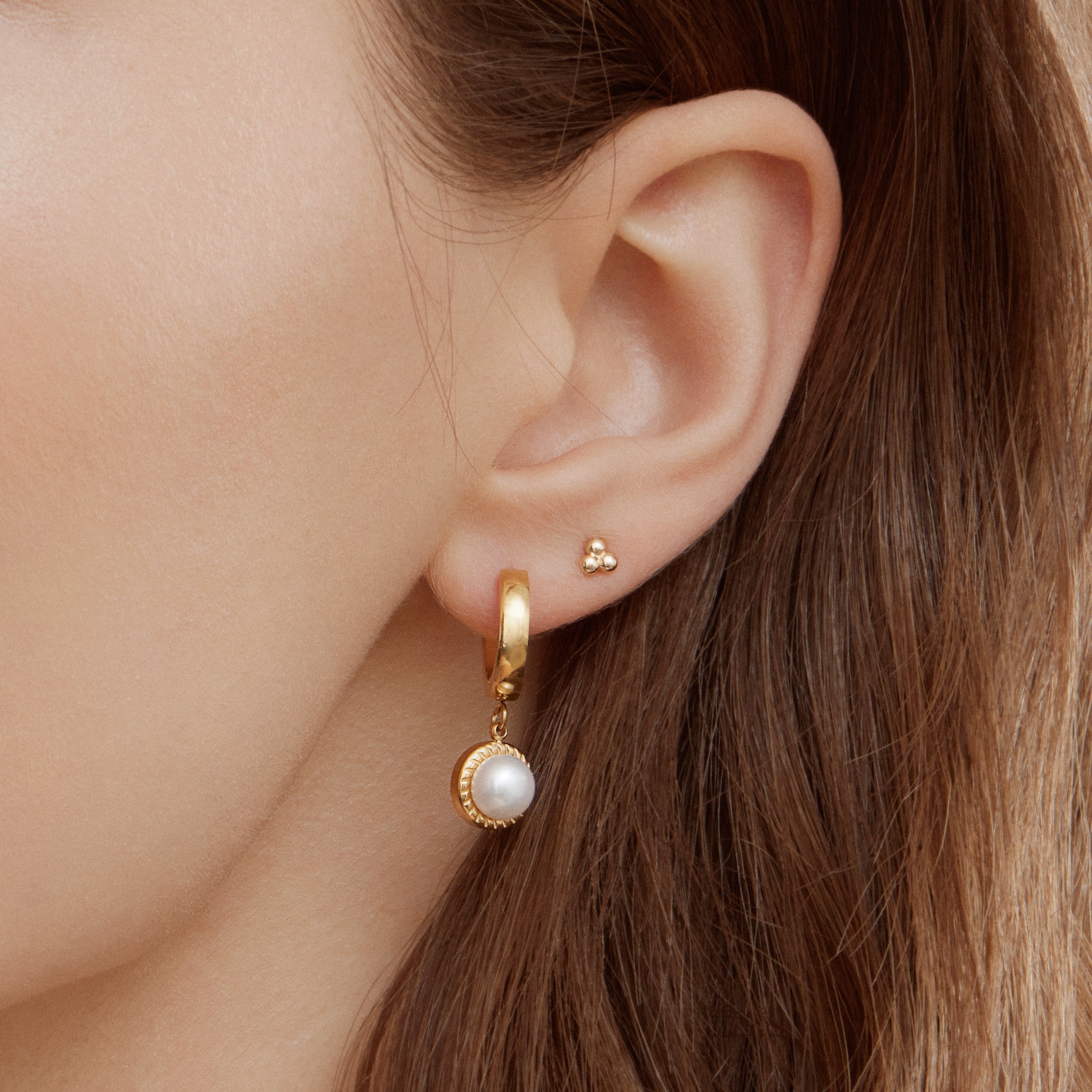 Paloma Hoops - Gold Earrings Twenty Compass   