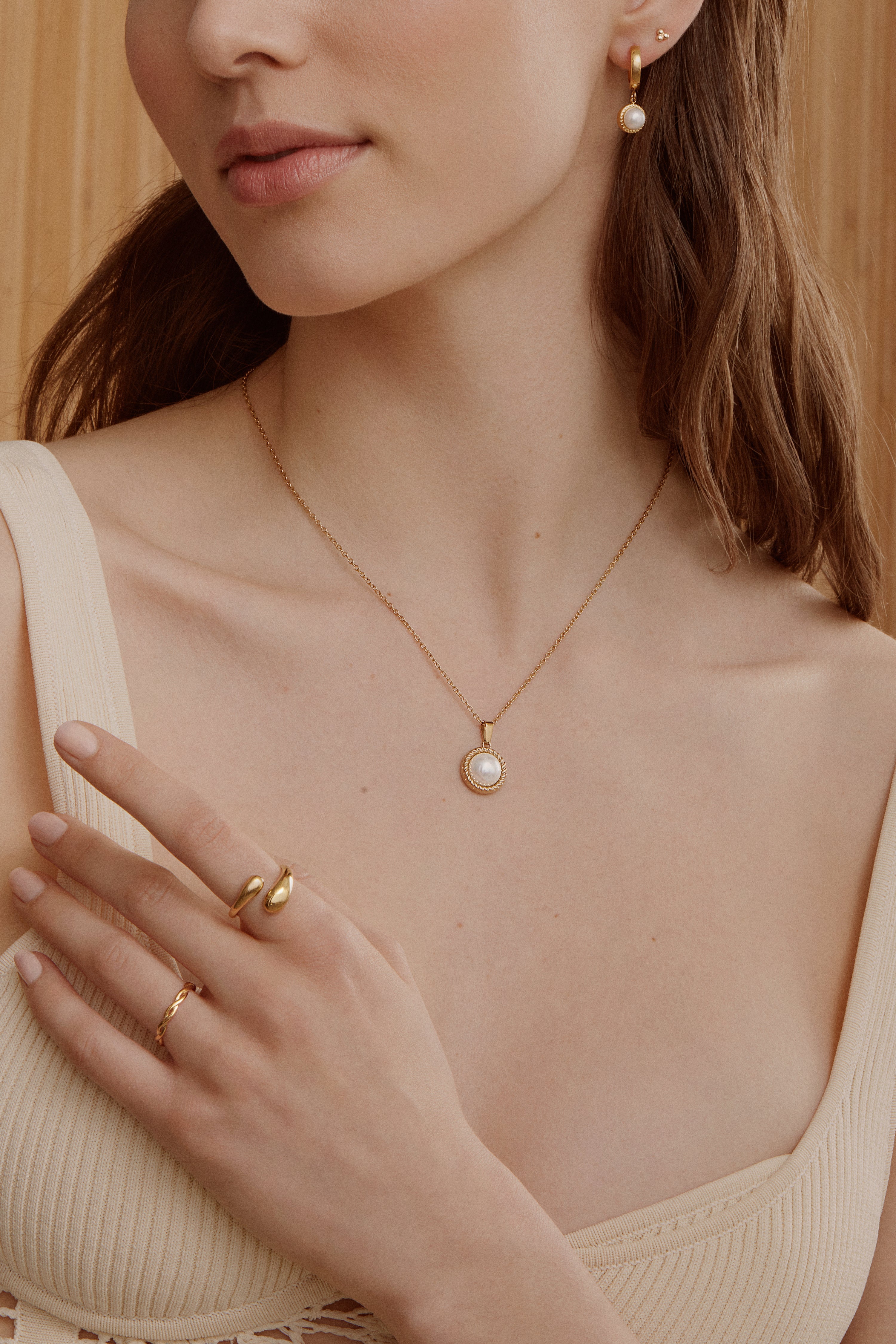 Double Dome Ring - Gold Rings Twenty Compass   