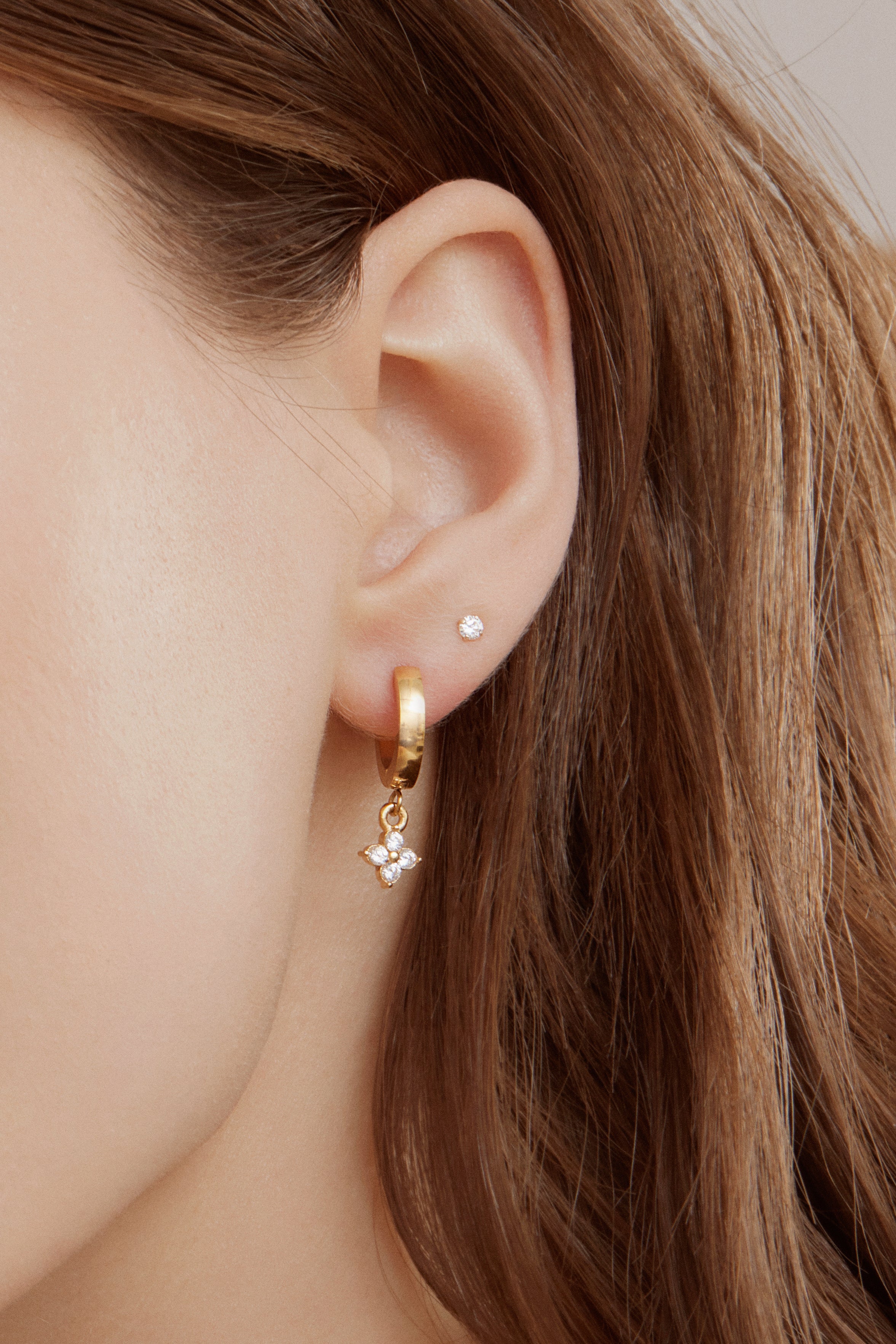 Merveilles Hoops - Gold Earrings Twenty Compass   