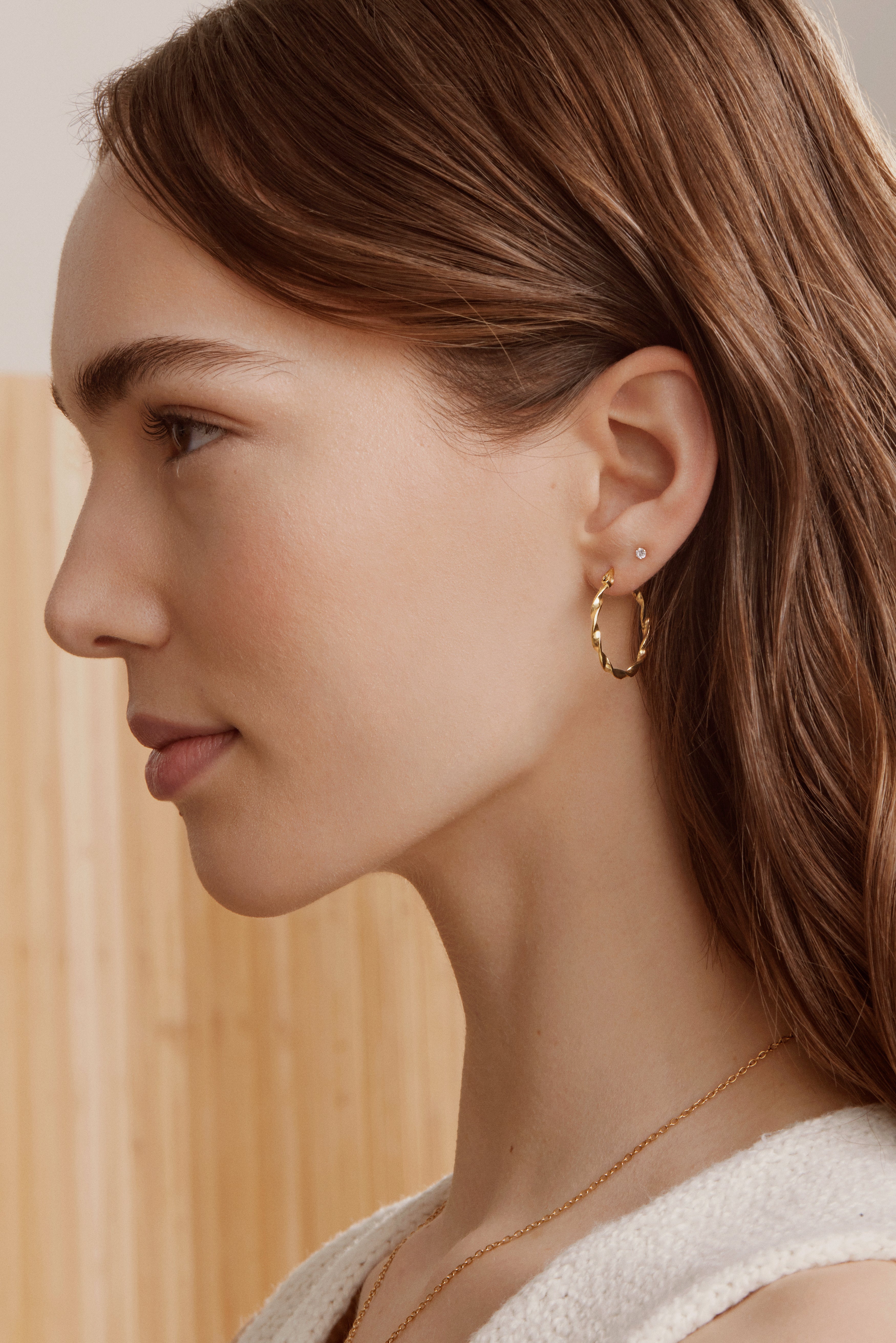 Souvenirs Hoops - Gold Earrings Twenty Compass   