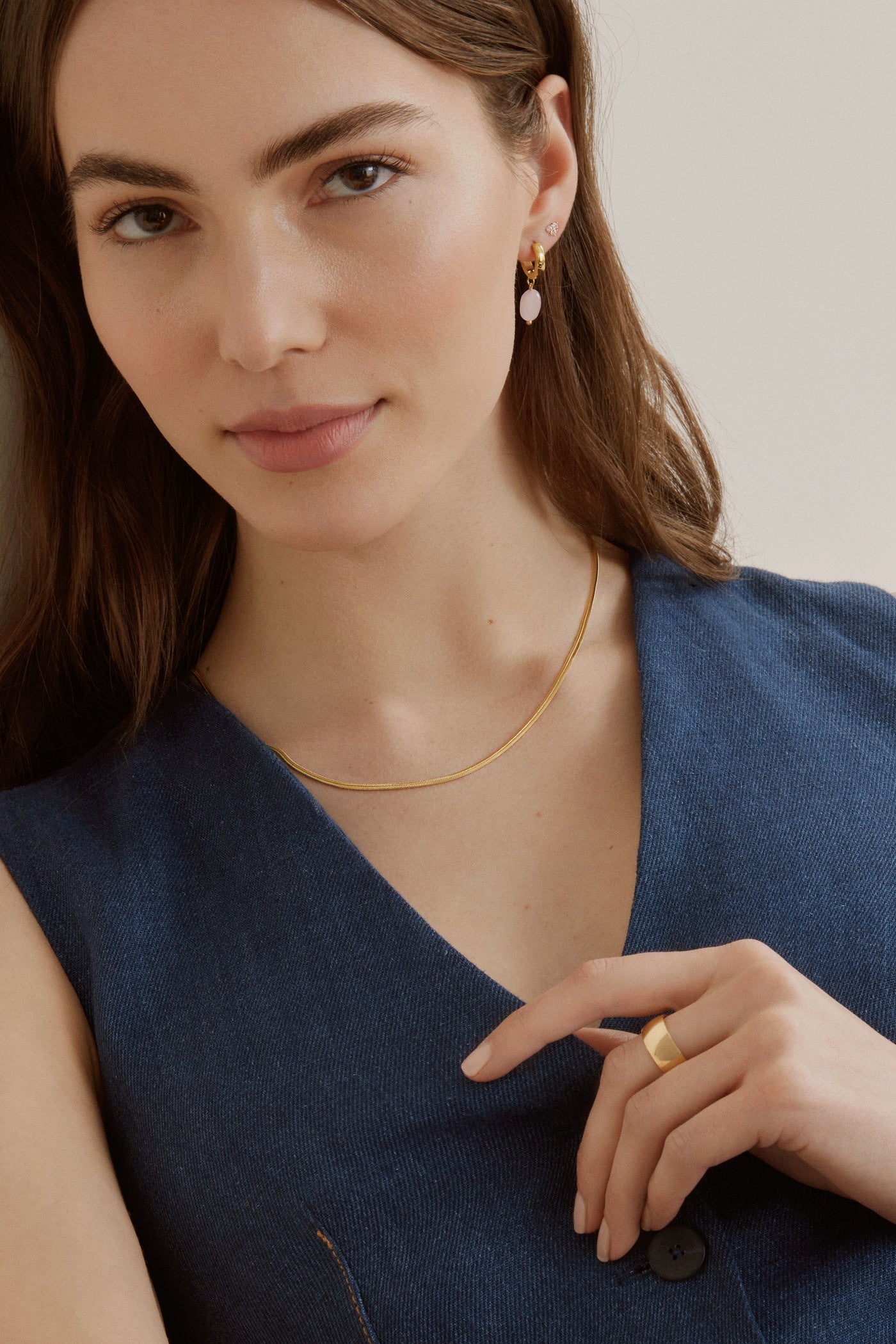 Rosé Hoops - Gold