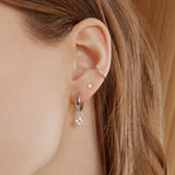 Merveilles Hoops - Silver Earrings Twenty Compass   