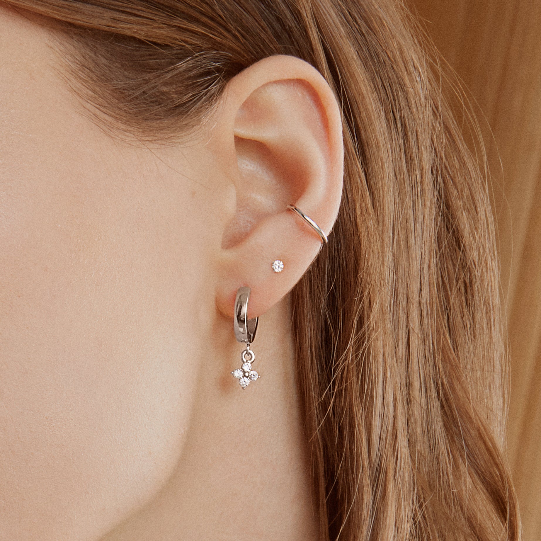 Merveilles Hoops - Silver Earrings Twenty Compass   