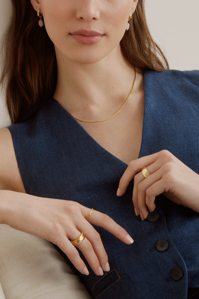 Rosé Hoops - Gold