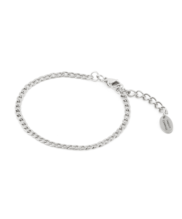  Bracelet Cuban - Argent