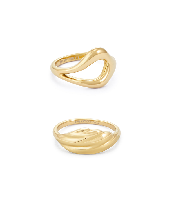  Gia & Allure Ring Set - Gold