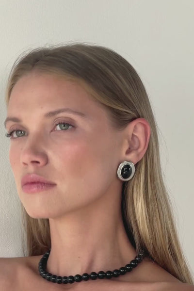 Velours Earrings - Silver