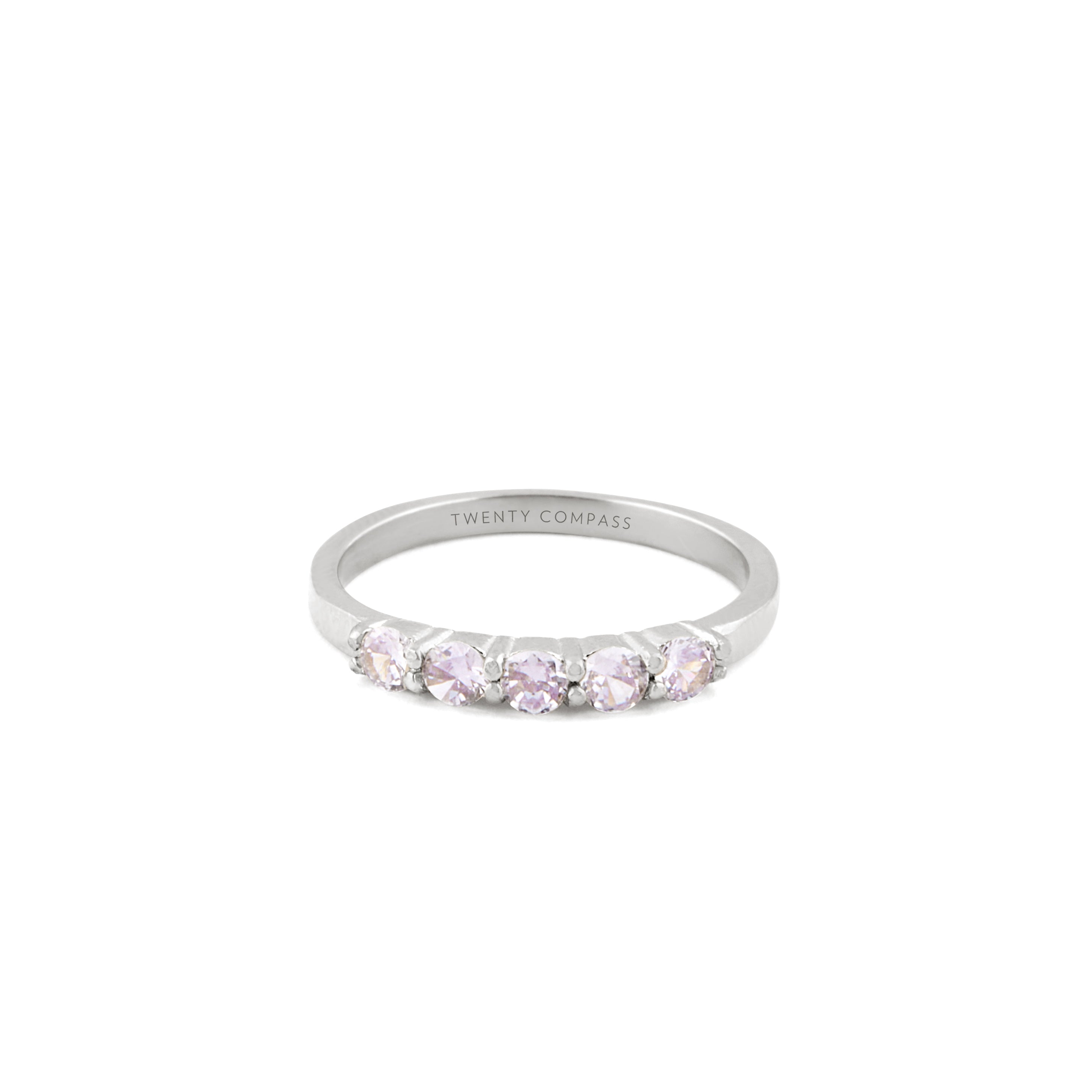 Gem Ring - Silver Rings Twenty Compass   