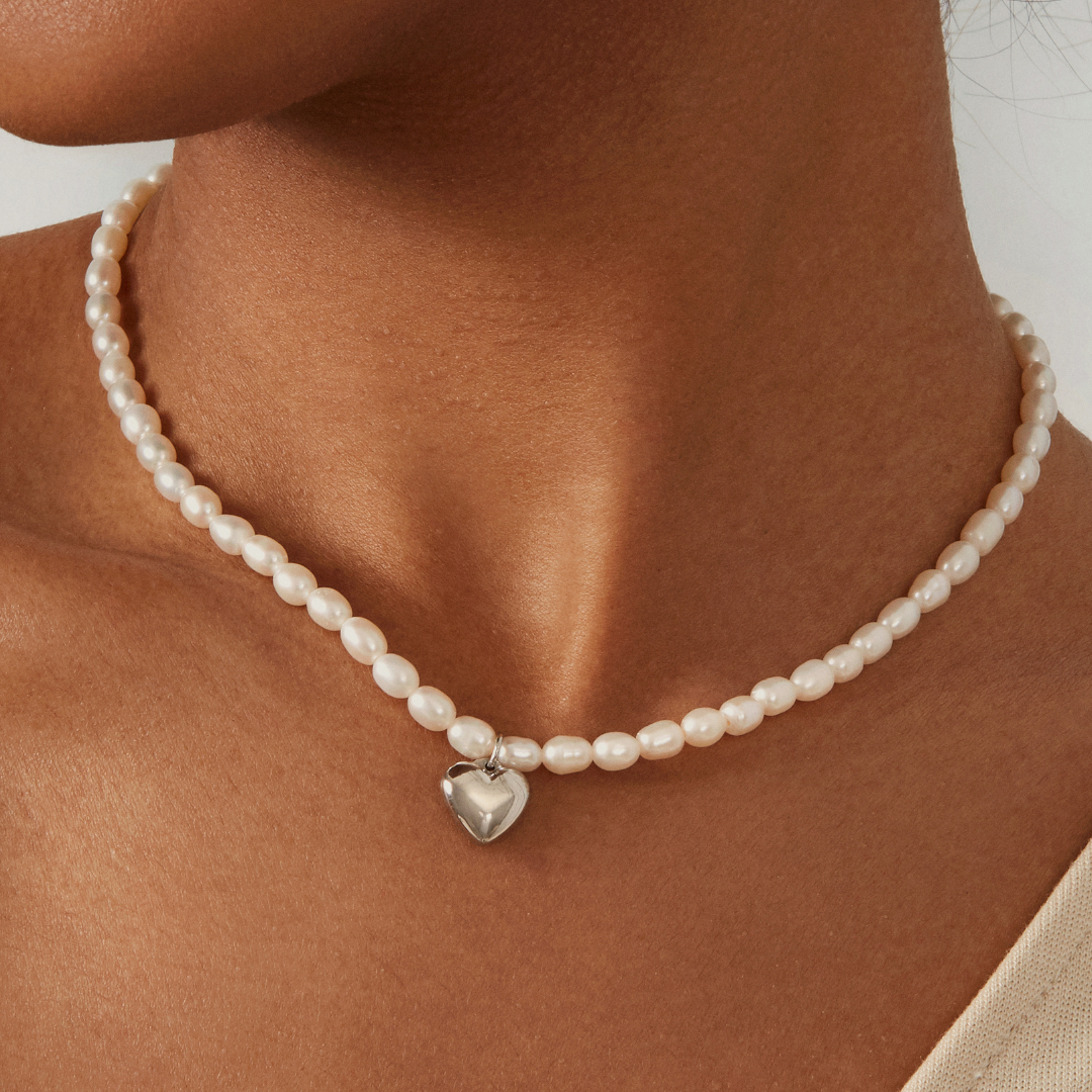 Rêve Pearl Necklace - Silver