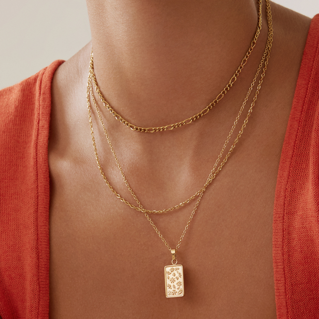 Work of Art Necklace - Gold Necklaces Twenty Compass   