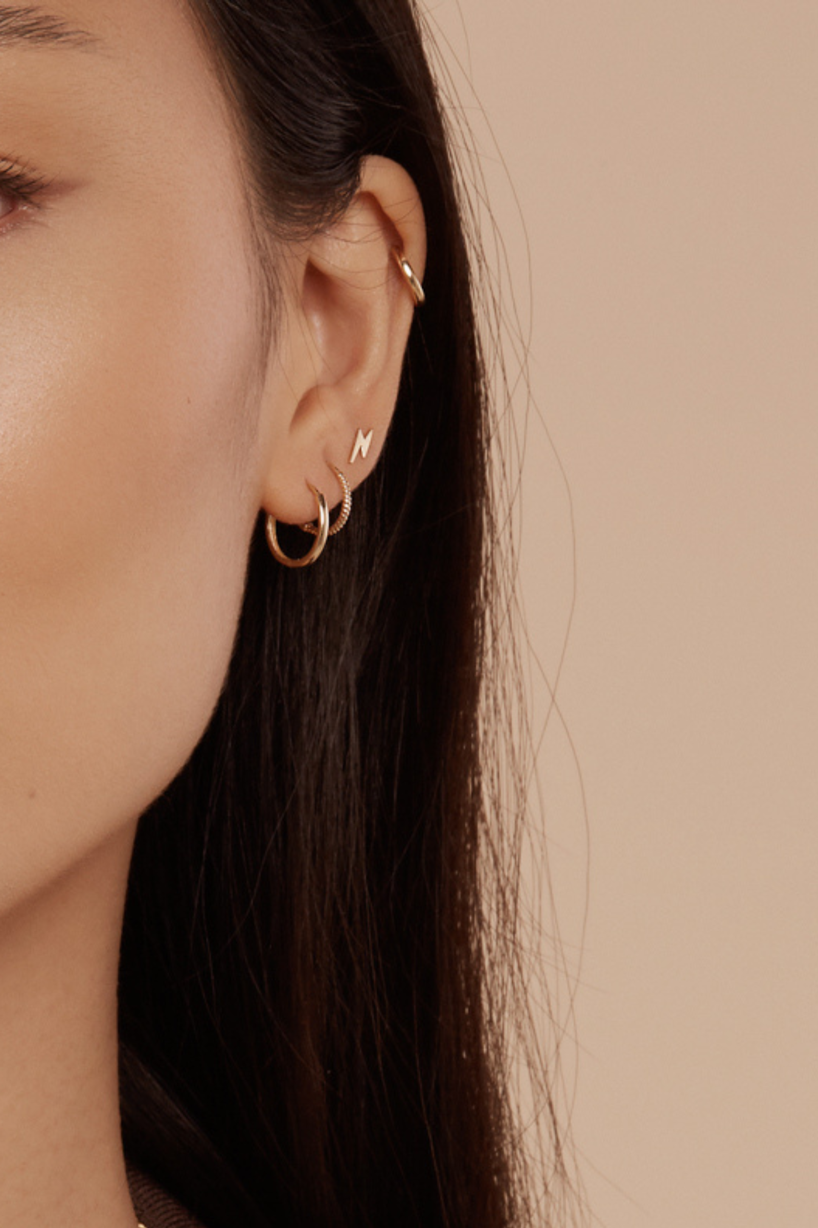 Everyday Hoops 13mm - 14 Karat Gold Earrings Compass Luxe   