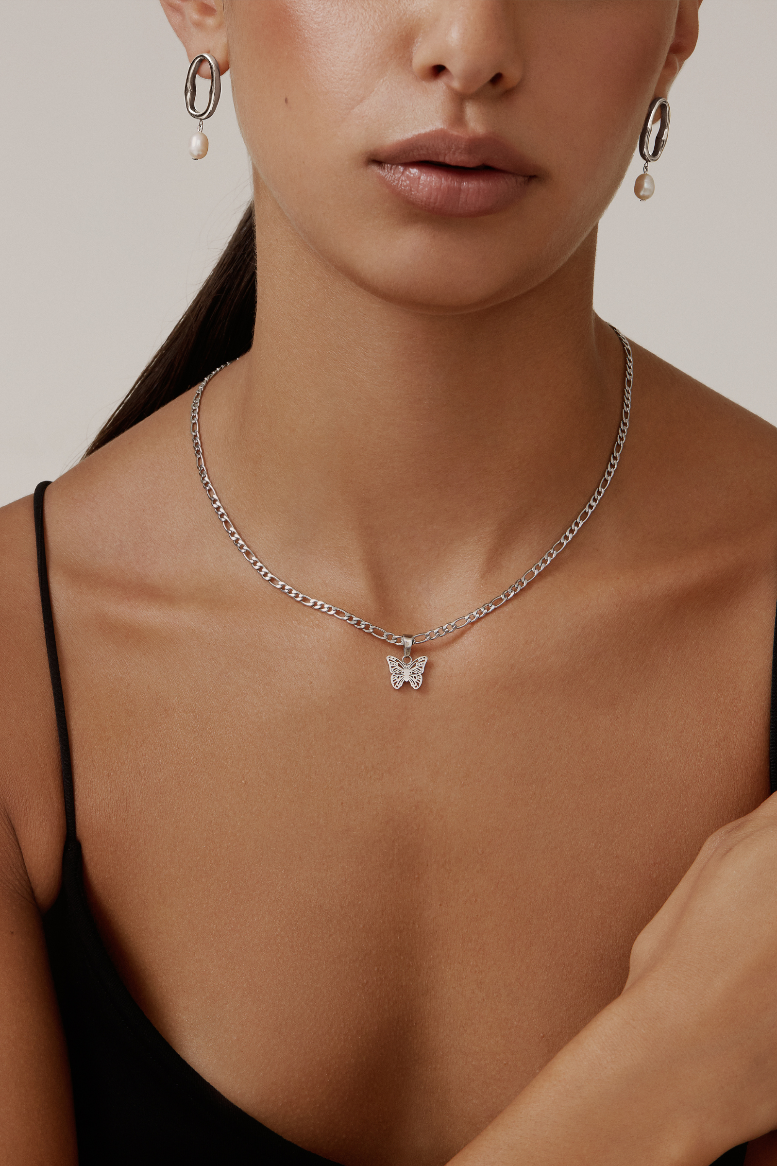 Muse Necklace - Silver Necklaces Twenty Compass   