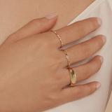 Dotted Ring - 10 Karat Gold Earrings Compass Luxe   