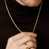 2mm Rope Necklace - Gold Necklaces Twenty Compass   