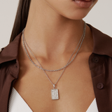 Work of Art Necklace - Silver Necklaces Twenty Compass   