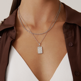 Work of Art Necklace - Silver Necklaces Twenty Compass   