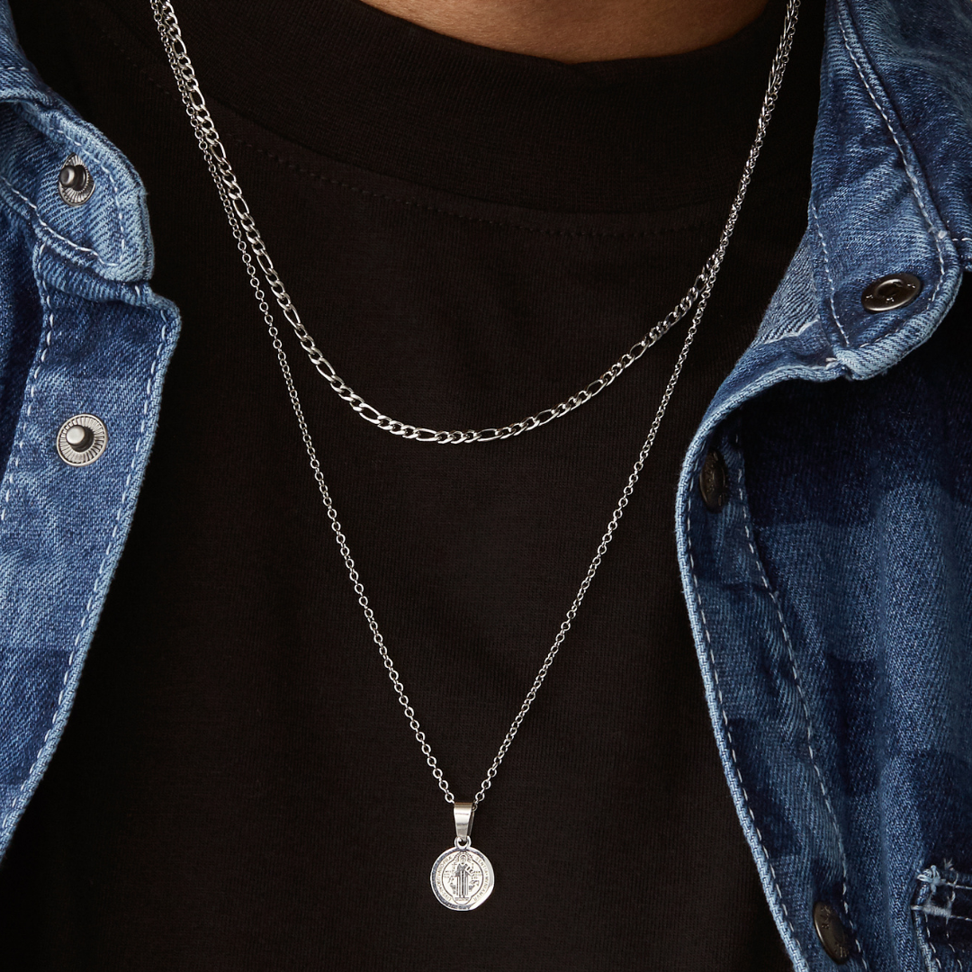 Sicilian Necklace - Silver Necklaces Twenty Compass   