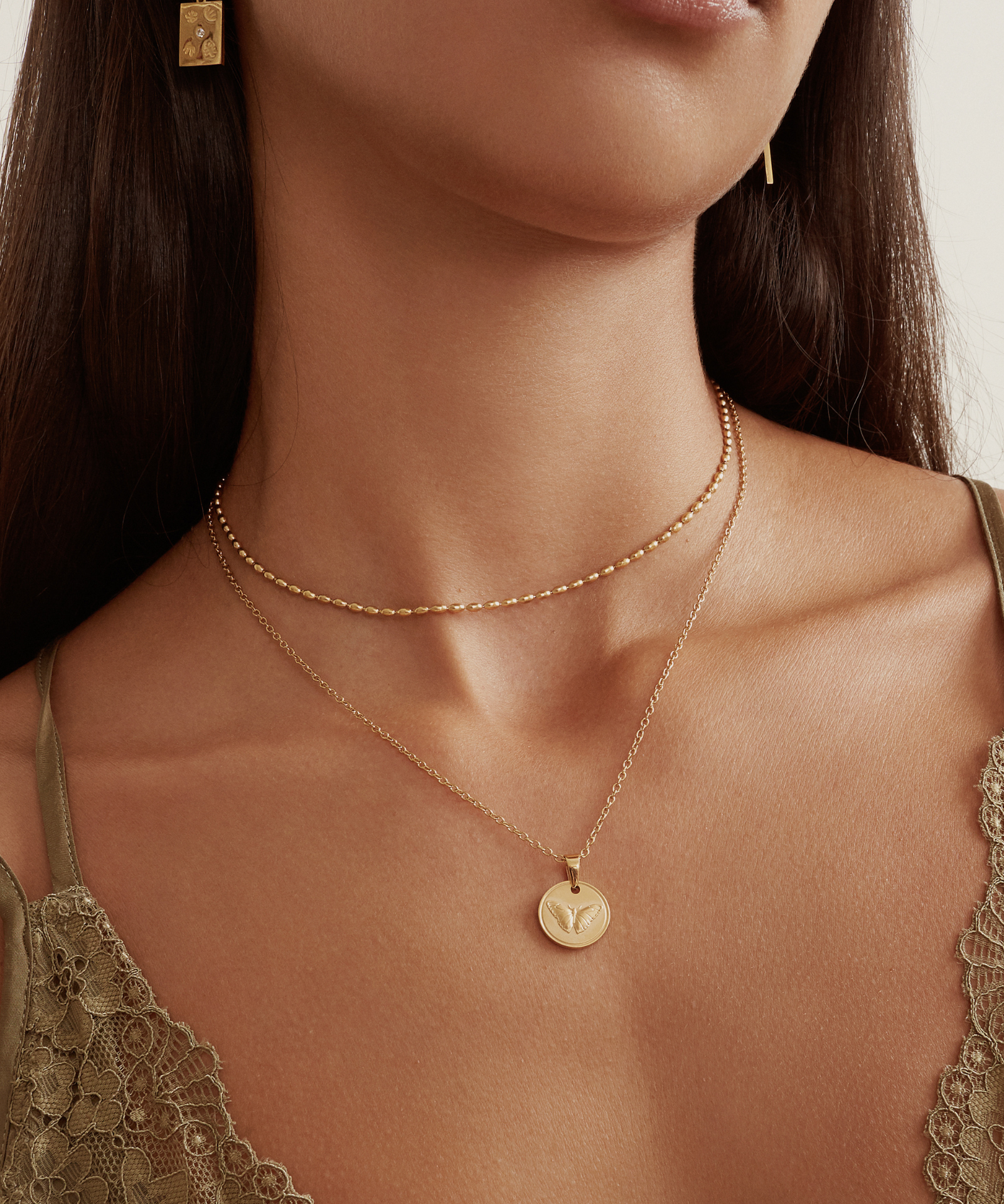 Lanai Necklace - Gold Necklaces Twenty Compass   
