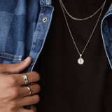 Sicilian Necklace - Silver Necklaces Twenty Compass   