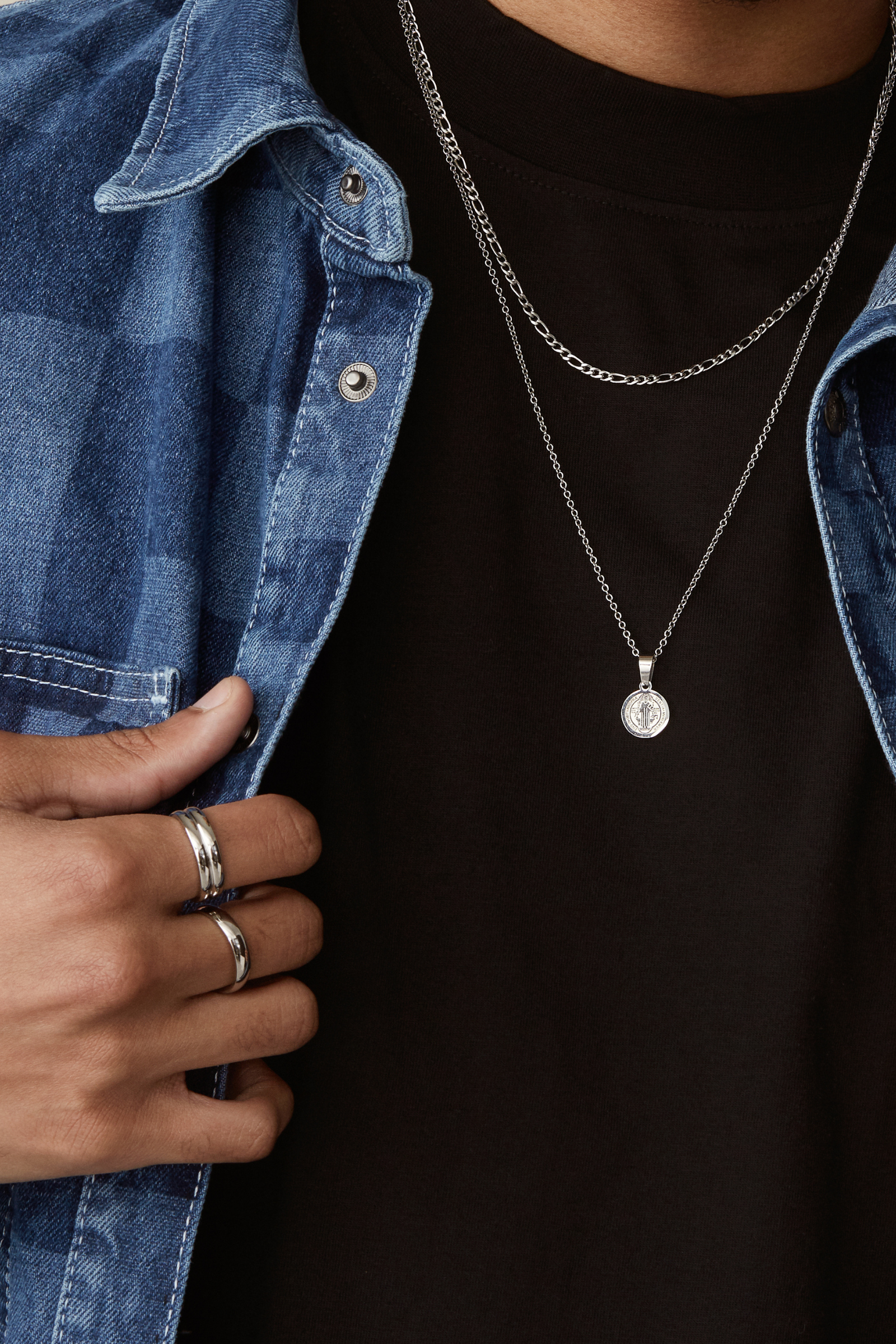 Sicilian Necklace - Silver Necklaces Twenty Compass   