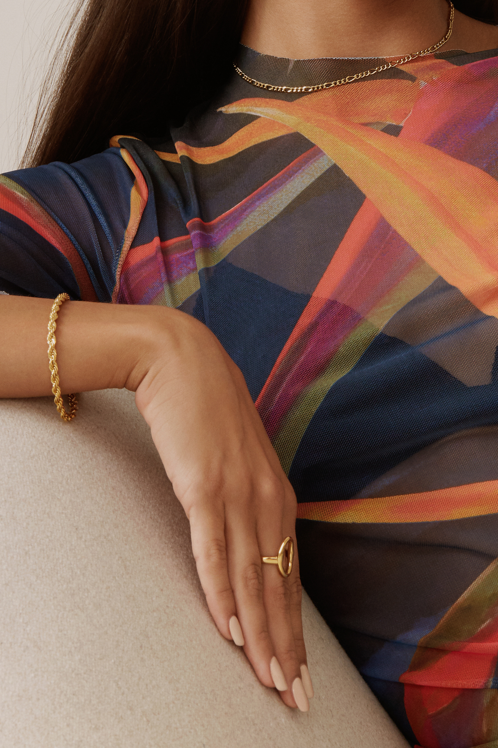 Vivienne Choker - Gold Necklaces Twenty Compass   