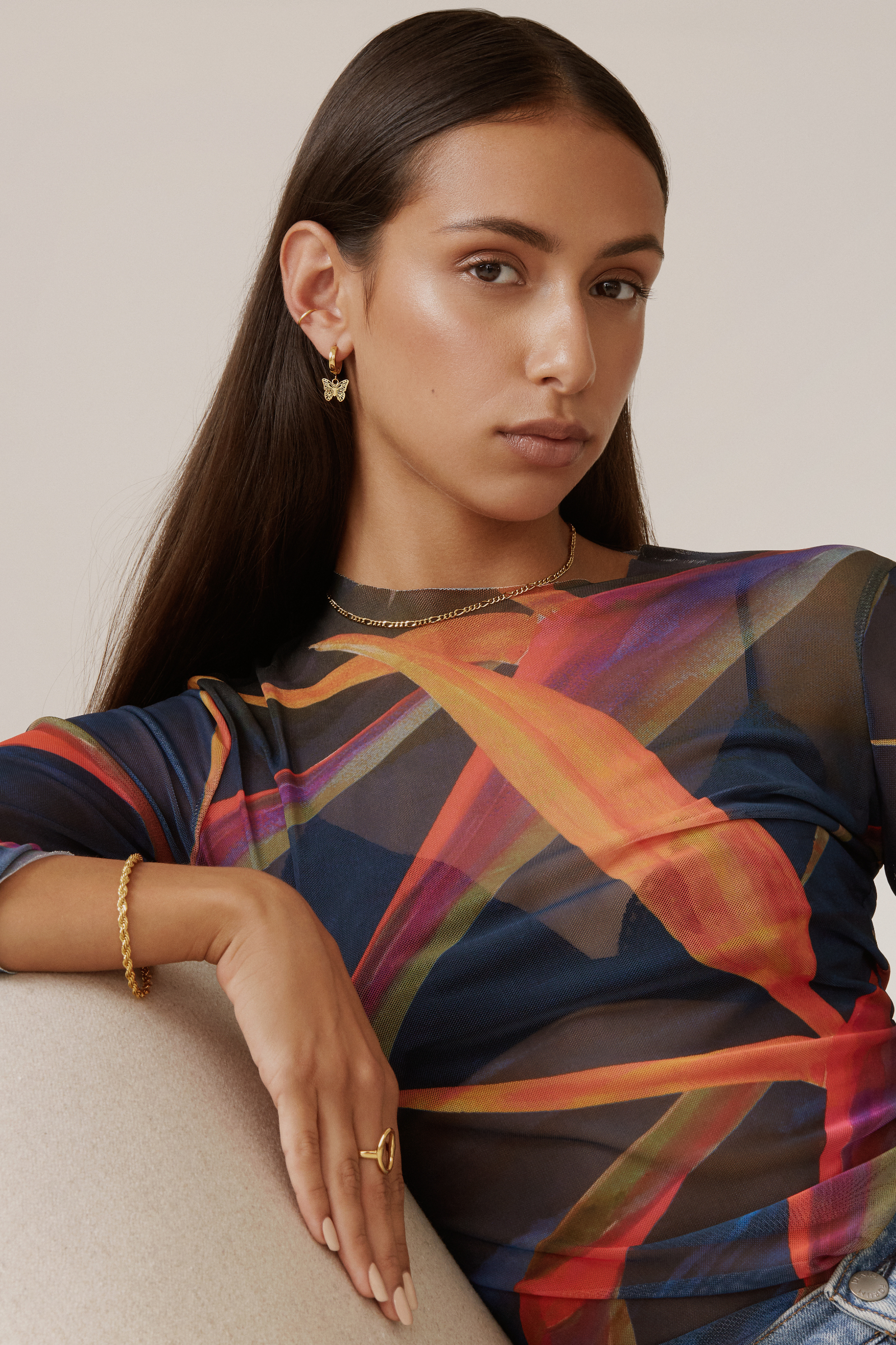 Vivienne Choker - Gold Necklaces Twenty Compass   