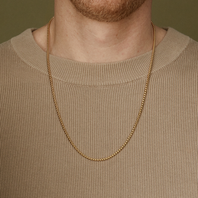 Box Necklace - Gold