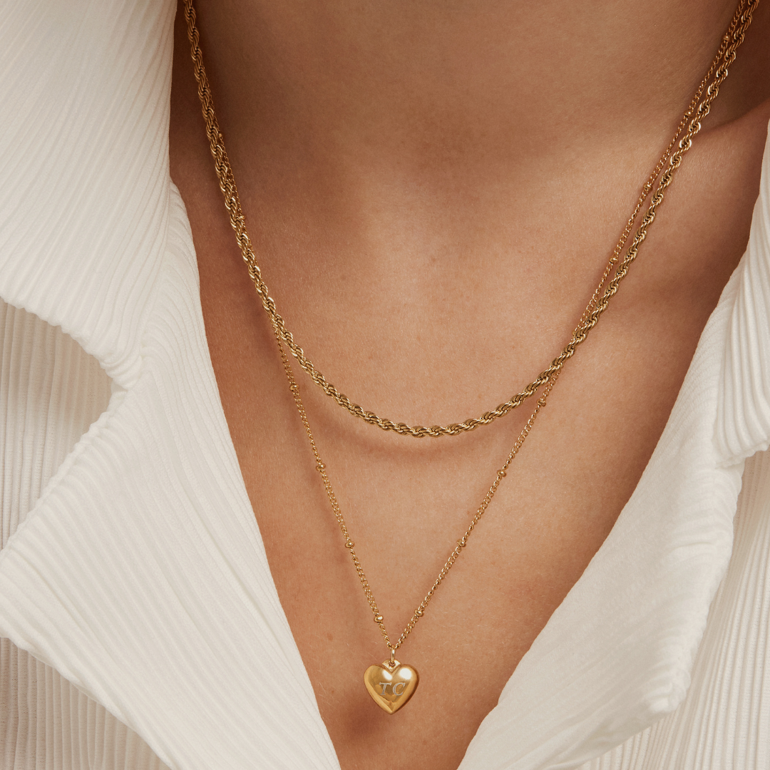 Thin Romance Necklace - Gold Necklaces Twenty Compass   