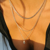 Kira Necklace - Silver Necklaces TwentyCompass   