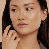 Dotted Ring - 10 Karat Gold Earrings Compass Luxe   