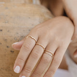 Torsade Ring - 10 Karat Gold Rings Compass Luxe   