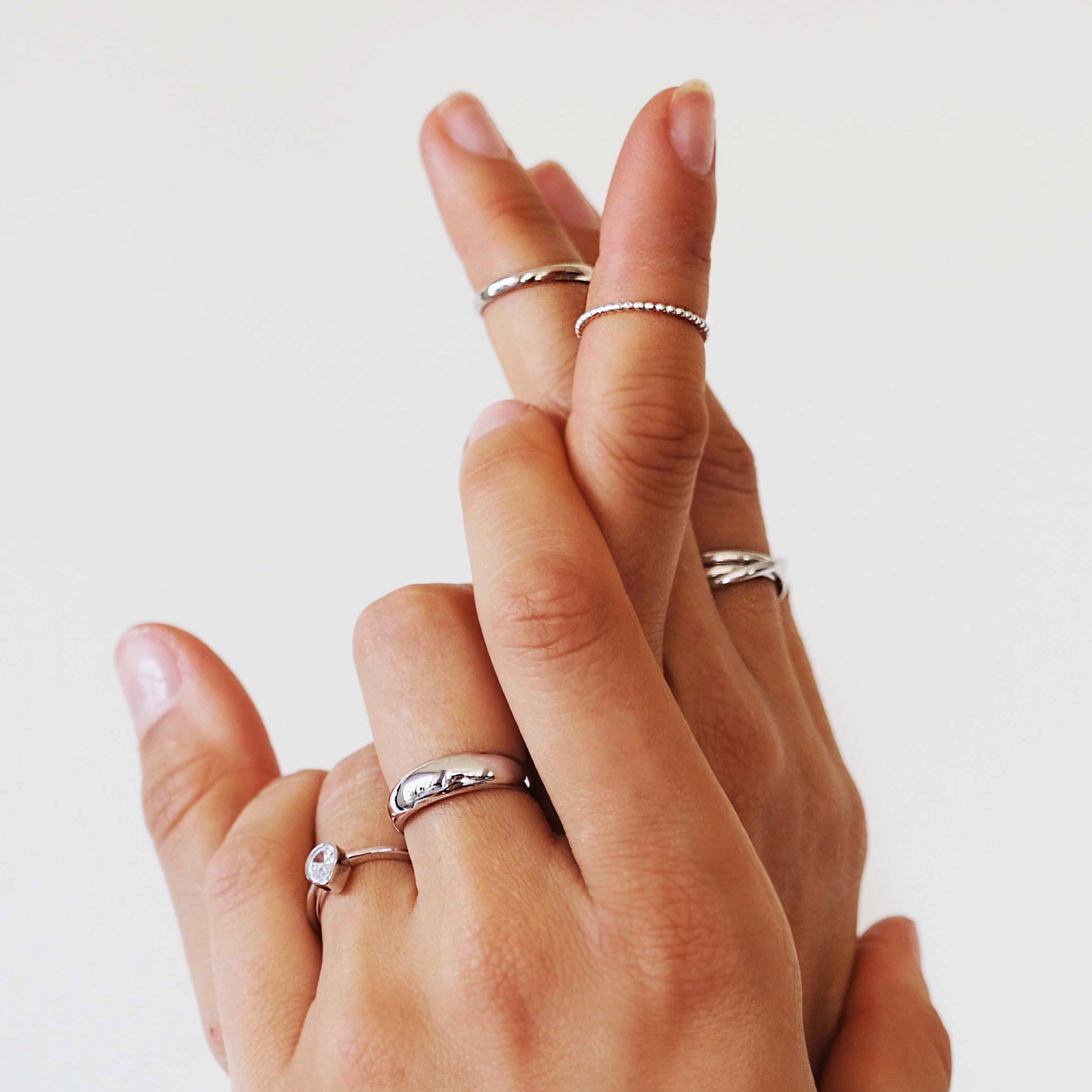 Dome Ring - Silver Rings Twenty Compass   