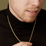 2mm Rope Necklace - Gold Necklaces Twenty Compass   