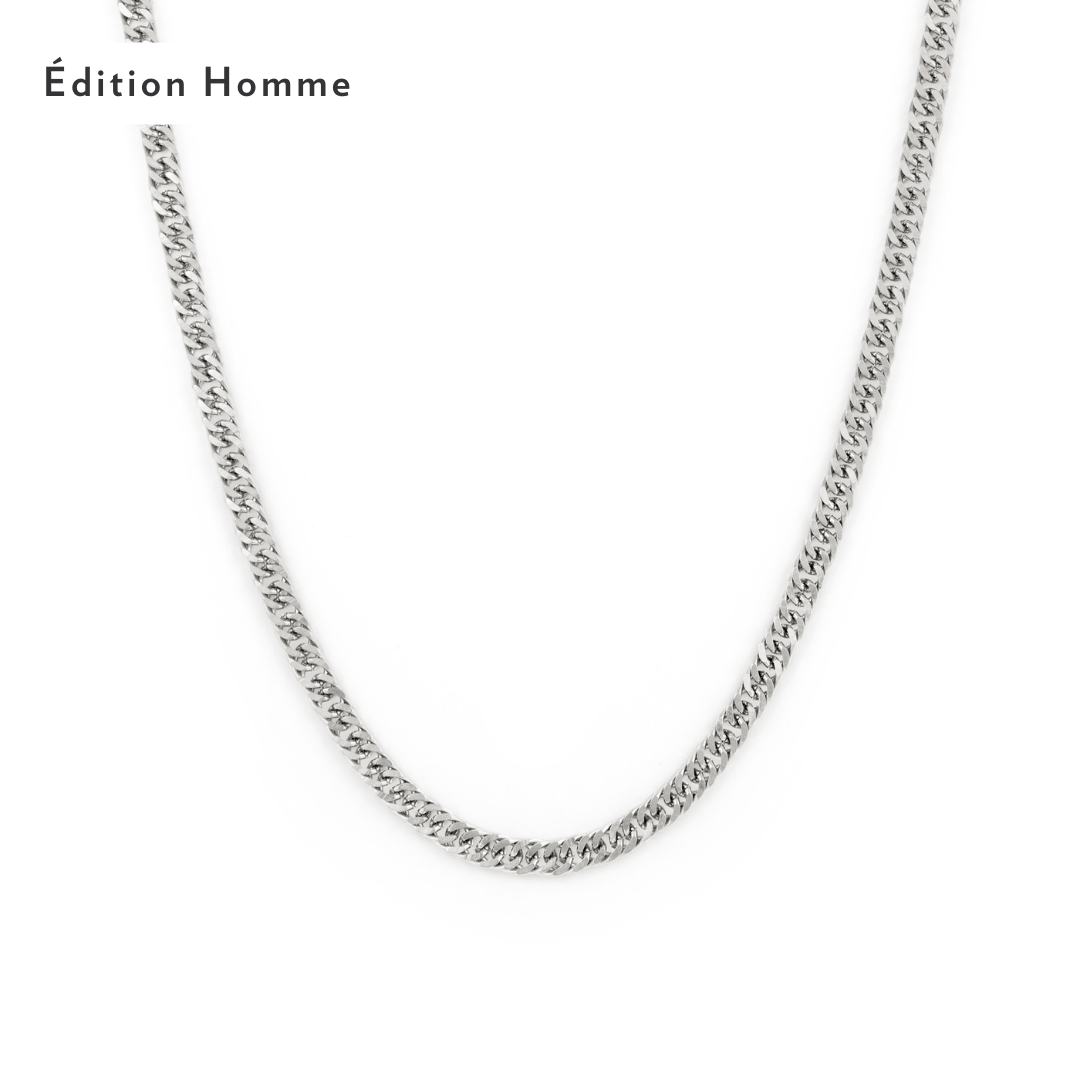 Miami Necklace - Silver – Twenty Compass Miami Necklace - Silver – Twenty Compass