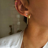 Mini Bold Hoops - Gold Vermeil Earrings Twenty Compass   