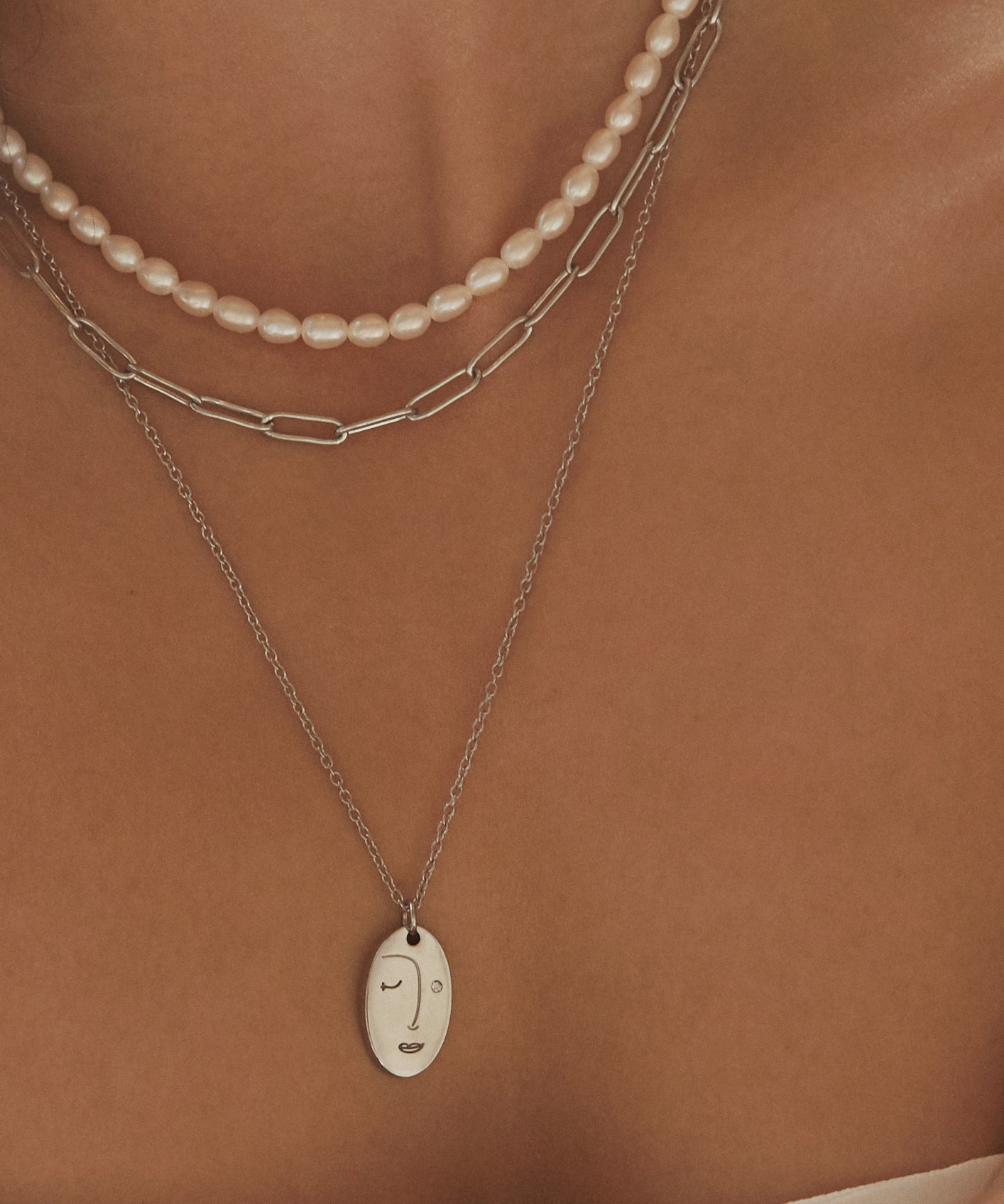 Beauty Necklace - Silver Necklaces Twenty Compass   